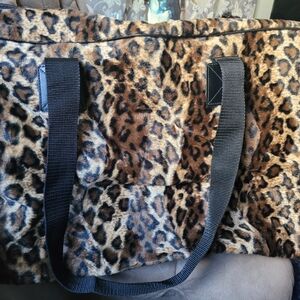 Vintage Cheetah Print Duffel Bag
